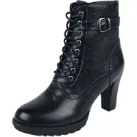 Gothicana by EMP - Gothic Hoge hak - Lace-Up Boots With Ornaments - EU37 tot EU41 - voor Vrouwen - zwart - Maat 38