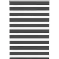 vidaXL Zebra rolgordijn 105x100 cm stofbreedte 100,9 cm zwart