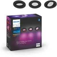 Philips Hue Centura inbouwspot White and Color - rond - Zwart - 3-pack
