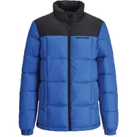 Jack & Jones Jongens Otis Puffer Kraagjas Lapis Blauw