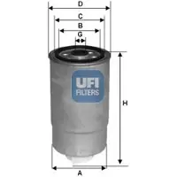 Ufi 24.381.00 Brandstoffilter
