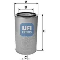Ufi 27.217.00 Luchtfilter