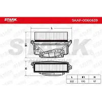 Stark SKAF-0060639 Luchtfilter