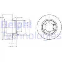 Delphi BG2107 Remschijf