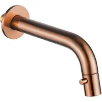 FortiFura Calvi Fonteinkraan - inbouw - uitloop 19.5cm - inkortbaar - Geborsteld koper PVD (Koper) SW1108832