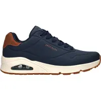 SKECHERS Sneakers laag 'Uno - Suited On Air' navy / cognac