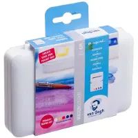 Van Gogh Aquarelverf pocket box primaire mengset | 5 halve napjes + 7 lege plekken