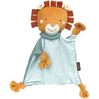 Sigikid Snuffeldoek leeuw Yellow blauw/ orange