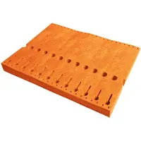 Combicraft Tyvek sleufetiketten 220 x 25,4 mm oranje - per 1000 stuks