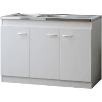Parisot Onderkast voor spoelbak 3 deuren (120cm)