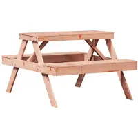 vidaXL Picknicktafel 105x134x75 cm massief douglashout
