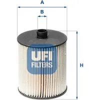 Ufi 26.123.00 Brandstoffilter