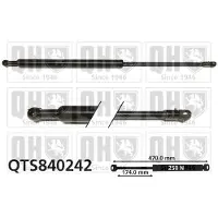 Quinton Hazell QTS840242 Gasveer achterklep