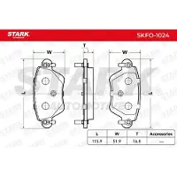 Stark SKFO-1024 Remblokken