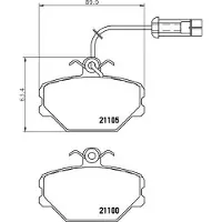 Hella 8DB 355 006-191 Remblokken