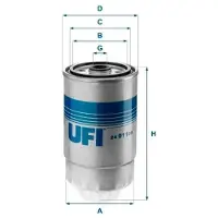 Ufi 24.011.00 Brandstoffilter
