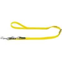 Hunter - Adjustable Leash Convenience - Hondenriem Länge max. 200 cm - Breite 2,0 cm, geel