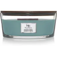 Woodwick Heartwick Flame Ellipse Geurkaars - Evergreen Cashmere - 50 branduren