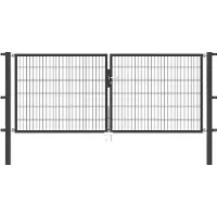 Alberts Deur met dubbel hek Flexo 300 cm breedte (150 cm + 150 cm), in verschillende hoogten