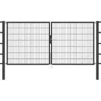 Alberts Deur met dubbel hek Flexo 300 cm breedte (150 cm + 150 cm), in verschillende hoogten