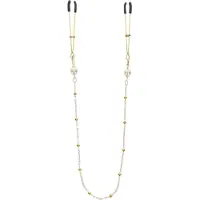 Taboom - Tweezers Pearl & Deluxe Chain - Bondage / SM Nipple clamps Goud