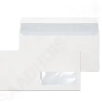 Diversen Exclusive envelop wit 110 x 220 mm - EA5/6 venster rechts zelfklevend (200 stuks)