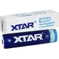 XTAR 18650 oplaadbare lithium batterij (3.6 V, 3500 mAh, 10A)
