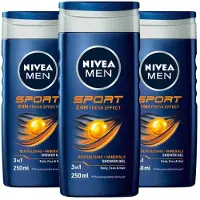 Nivea 3x Sport Douchegel 250 Ml