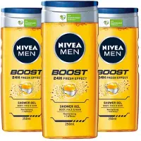 Nivea 3x Nivea Men Boost Douchegel 250 Ml