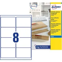 Sans marque Huismerk Avery J8565-25 Inkjet Etiket 99,1x67,7mm