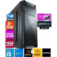 Screenon Intel Office PC - Intel Core i5 - 1TB NVMe SSD - 16GB RAM - RTX 3050 - Inclusief Norton 360 & USB SD Card Reader + WiFi & Bluetooth