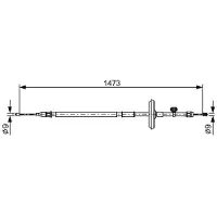 Bosch 1 987 482 505 Handremkabel