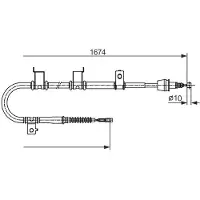 Bosch 1 987 482 714 Handremkabel