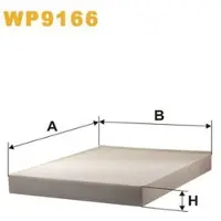 WIX FILTERS WP9166 Interieurfilter