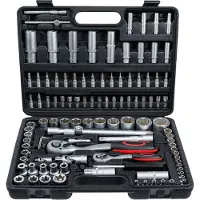 Bgs Dopsleutel + dopmoer, Dopsleutelset 6,3 mm (1/4") / 12,5 mm (1/2") 108 st.