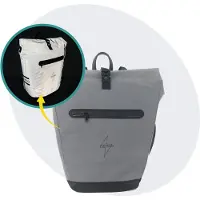 Voltano Luxe E-bike Fietstas 28L Special Edition - Reflecterend - Pakaftas Met Laptop vak - 100% Waterdicht