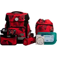 School-mood Champion Maxx Pro Mila Schooltas set 7-delig rood