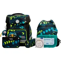 School-mood Champion Maxx Pro Mila Schooltas set 7-delig geel