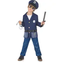 Vegaoo - Politievermomming voor kinderen met accessoires