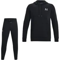 Under Armour Icon Fleece Trainingspak Hooded Zwart Wit