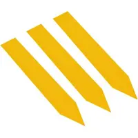 Combicraft PVC Steeketiketten 100 x 16 mm Geel - 100 stuks