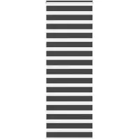 vidaXL Zebra rolgordijn 90x230 cm stofbreedte 85,9 cm zwart