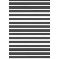 vidaXL Zebra rolgordijn 160x200 cm stofbreedte 155,9 cm zwart