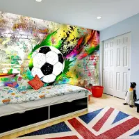 Karo-art Fotobehang - Urban voetbal