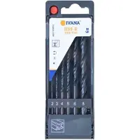 Ivana HSS-R Spiraalborenset Din 338 6-Delig