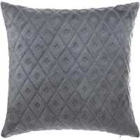 Atmosphera Sierkussens - sierkussentje 40x40 - polyester/flanel - leigrijs