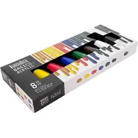 Taidepiste Basics Acrylic Colour Set 8x75ml