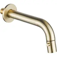 FortiFura Calvi Fonteinkraan - inbouw - uitloop 18cm - inkortbaar - PVD - Geborsteld Messing PVD (Goud) SW1108830
