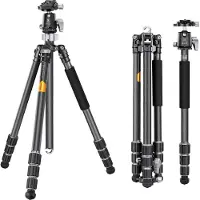 K+F Statief K&F Concept X254C4+BH-30, Statief, Grijs