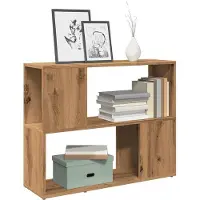 vidaXL Boekenkast/kamerscherm 80x24x63 cm artisanaal eikenkleur